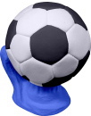 Soccer Ball on Base Unpainted Plaster Piggy Bank