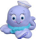 Salty Unpainted Plaster Piggy Bank