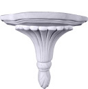 Fluted Plate Plaster Bracket Corbel