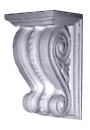 Beaded with Shelf Plaster Bracket Corbel