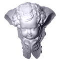 Cherub Drapery Plaster Bracket Corbel