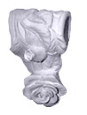 Rose Drapery Plaster Bracket Corbel