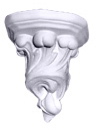 Tiny Waves Plaster Bracket Corbel