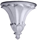 Fluted Tulip Plaster Bracket Corbel