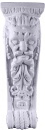 Green Man Long Plaster Bracket Corbel