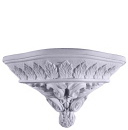 Leaves Curved Front Wall Plaster Bracket Corbel