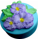 Spring Flowers Unpainted Plaster Trinket or Jewelry Box