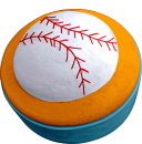 Baseball Unpainted Plaster Trinket or Jewelry Box