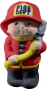 Fireman Boy Plaster Statue