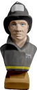 Fireman Bust Plaster Statue