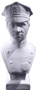 Policeman Bust Plaster Statue