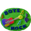 Boys Rock Plaster Plaque