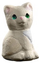 Cat Sitting Plaster Statue