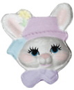 Chocolate Bunny Plaster Plaque c