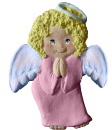 Angel Singing Plaster Plaque