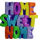 Home Sweet Home Plaster Plaque
