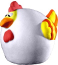 Chubby Chicken Plaster Statue