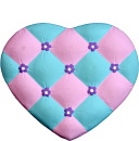 Quilted Heart Plaster Plaque