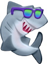 Shark Wearing Sunglasses Plaque