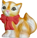 Kitten with Bow Collar Plaque