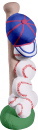 Baseball Gear Stack Plaster Statue