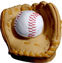 Tiny Baseball Glove Plaster Statue
