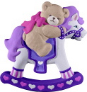 Bear on Rocking Horse Plaster Plaque