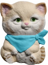 Kitten with Bandana Plaster Plaque