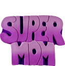 Super Mom Plaster Plaque