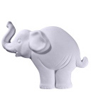 Elephant with Trunk up Plaster Plaque