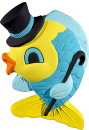 Dancing Fish Boy Plaster Plaque