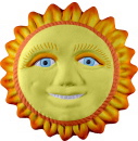 Sun Smiling Plaster Plaque