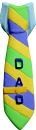 Dads Tie Plaster Plaque