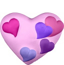 Lots of Hearts Plaster Plaque