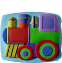 Train Plaster Plaque