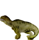 T Rex Running Plaster Plaque