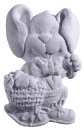 Rabbit with Basket Plaster Plaque
