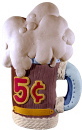 5 cent Soda Mug Plaster Plaque