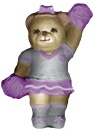 Cheerleader Bear Plaster Plaque