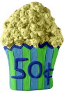 50 Cent Popcorn Plaster Plaque