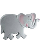 Elephant Walking Plaster Plaque