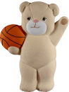 Basketball Bear Plaster Plaque
