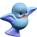 Chubby Bird Plaster Plaque