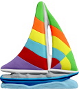 Sailboat Plaster Plaque