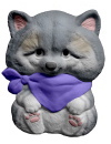 Raccoon with Bandana Plaster Plaque
