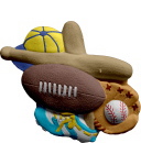Sports Gear Plaster Plaque