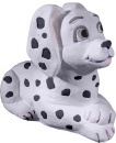 Dalmatian Lying Down Plaster Statue