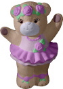 Ballerina Bear Plaster Statue