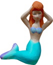 Mermaid Seated Plaster Statue