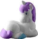 Unicorn Baby Lying Down Plaster Statue